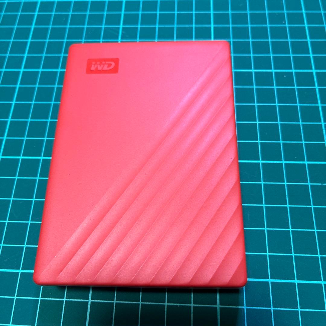 WD My Passport 外付けHDD 4T 赤