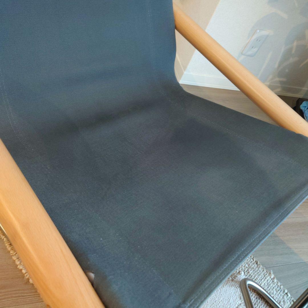 NychairX ニーチェア ロッキングチェア&オットマン　グレー