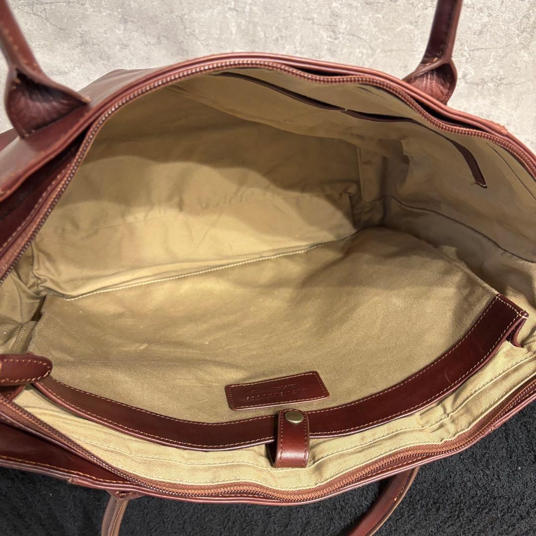 美品 マザーハウス トートバッグ アンティーク A4 肩掛け　ブラウン