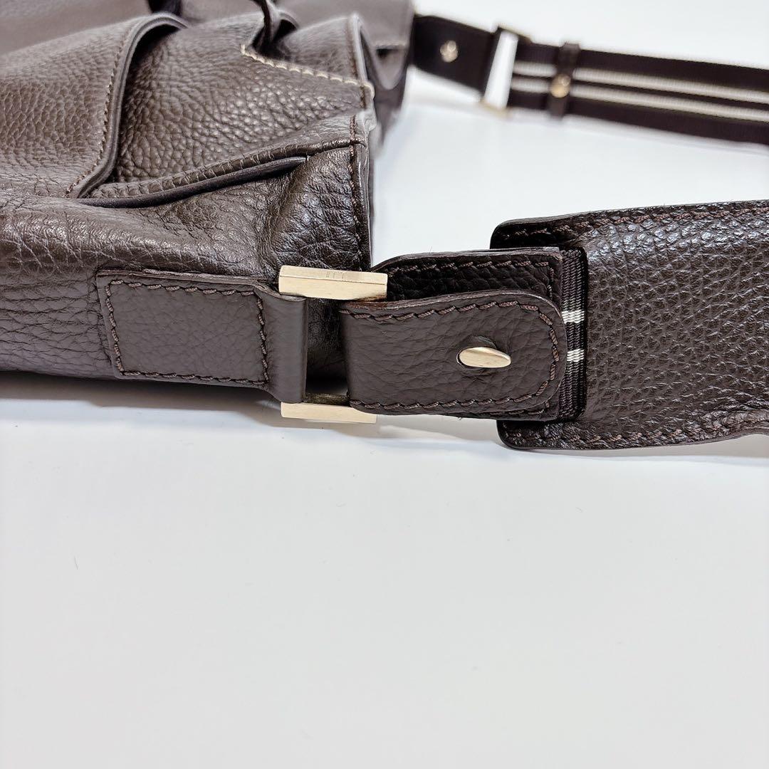 ダンヒル　dunhill メッセンジャーバッグ　2way オールレザー　ブラウン
