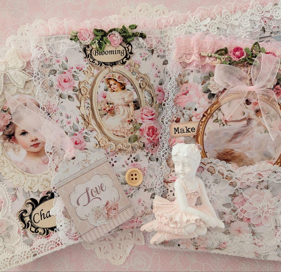 薔薇とレースのロマンチックスィートジャンクジャーナル*Charming*