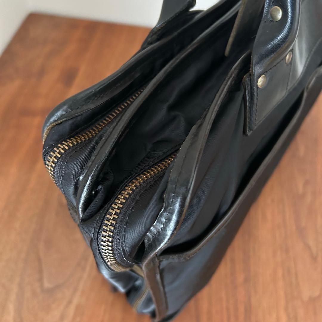 【美品】 Felisi フェリージ　ナイロン×レザー　バッグ1993 黒