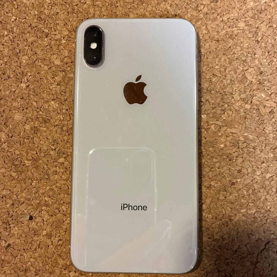 Apple iPhone X シルバー本体 付属品あり