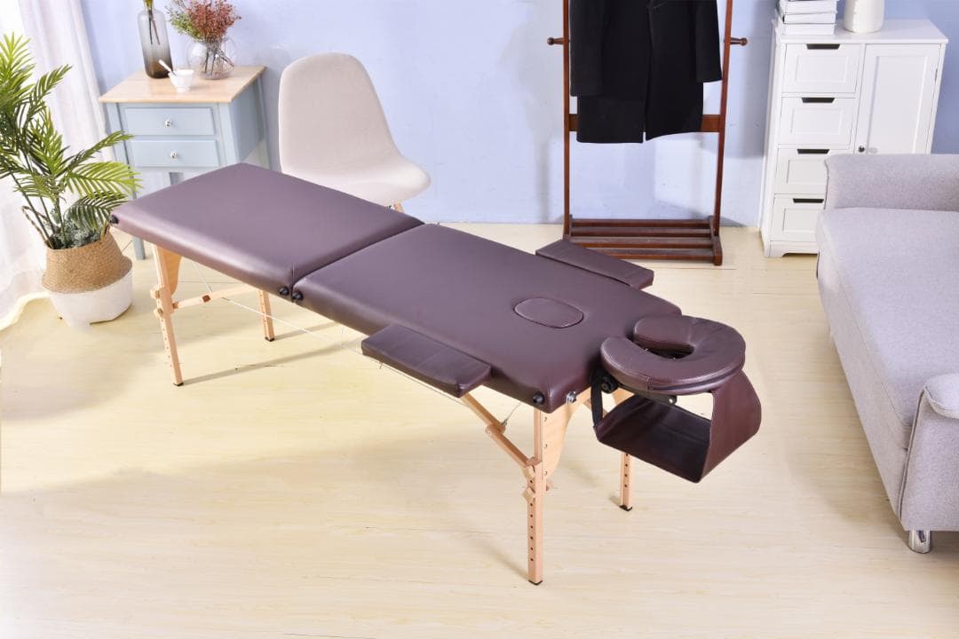 illillill専用 ブラウンマッサージ ベッド マッサージベッド折りたたみ