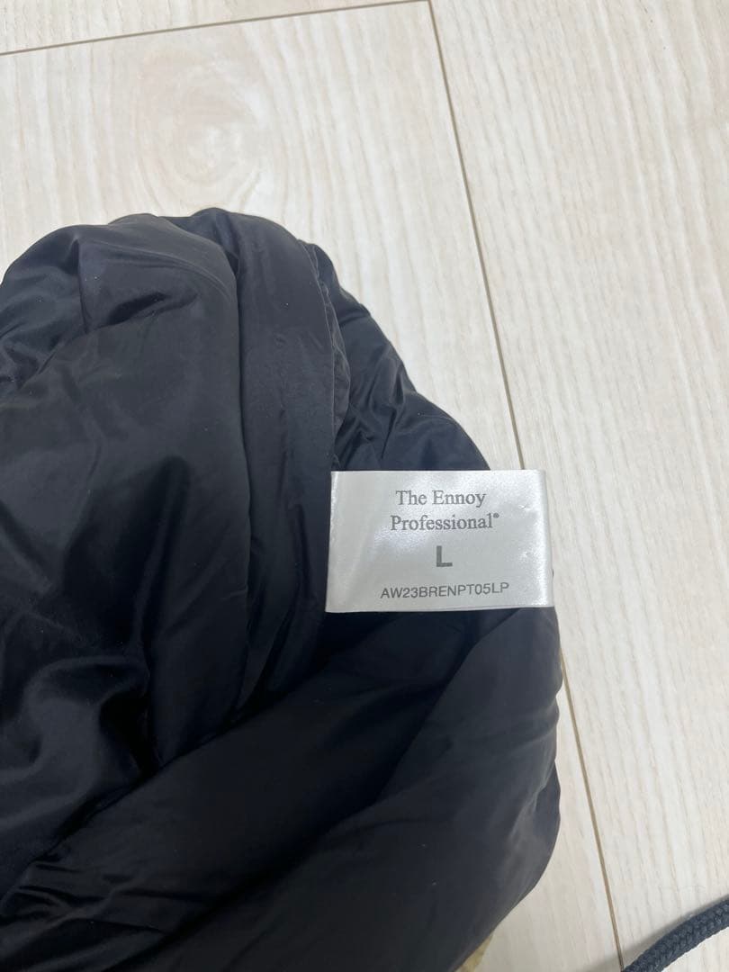 ennoy 中綿入りシャカシャカブルゾン、パンツセットアップLベージュ