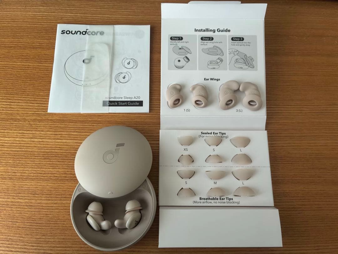 Anker soundcore sleep A20 ワイヤレスイヤホン ベージュ