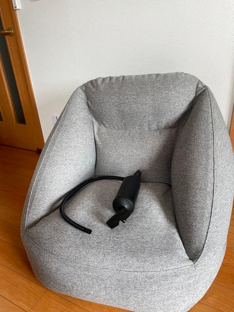 【美品】空気でできたソファ　グレー　無印良品