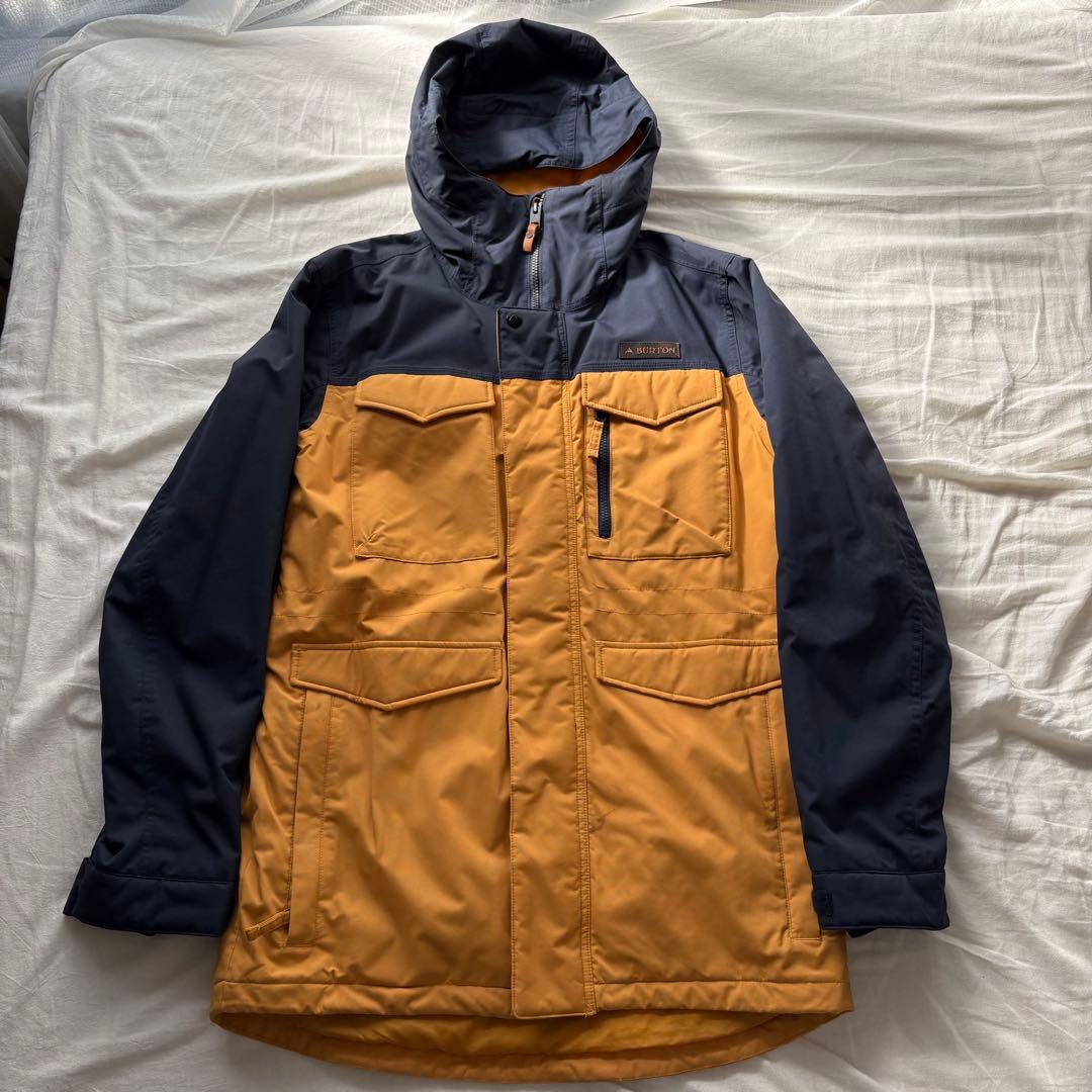 BURTON スノーボードジャケット オレンジ/ネイビー