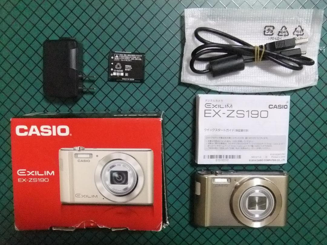 CASIO　EXILIM　EXーZS190　デジカメ・動作確認済