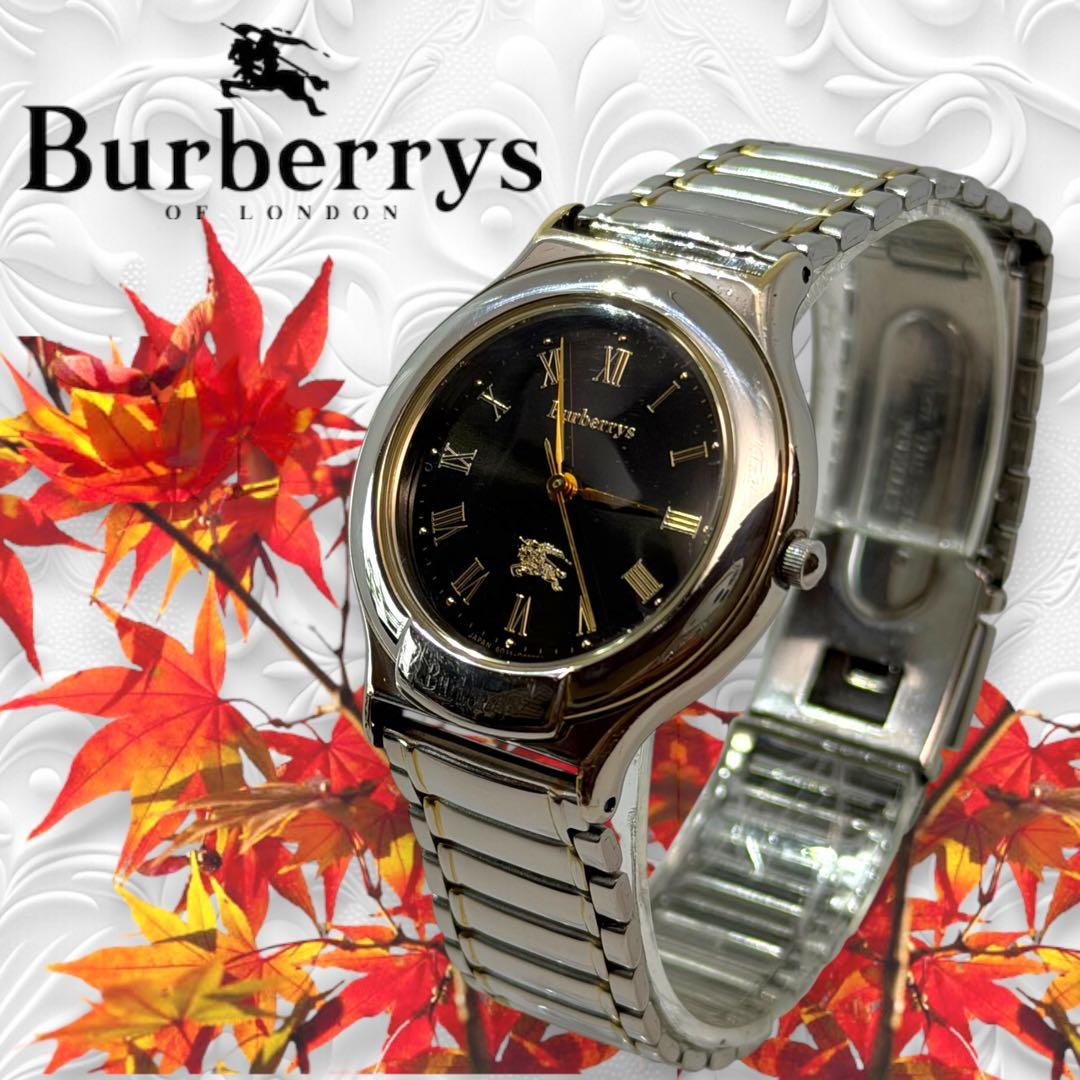 Ⴤ1386 ꕤ希少レア Burberrys バーバリー 腕時計 馬上の騎士 3針
