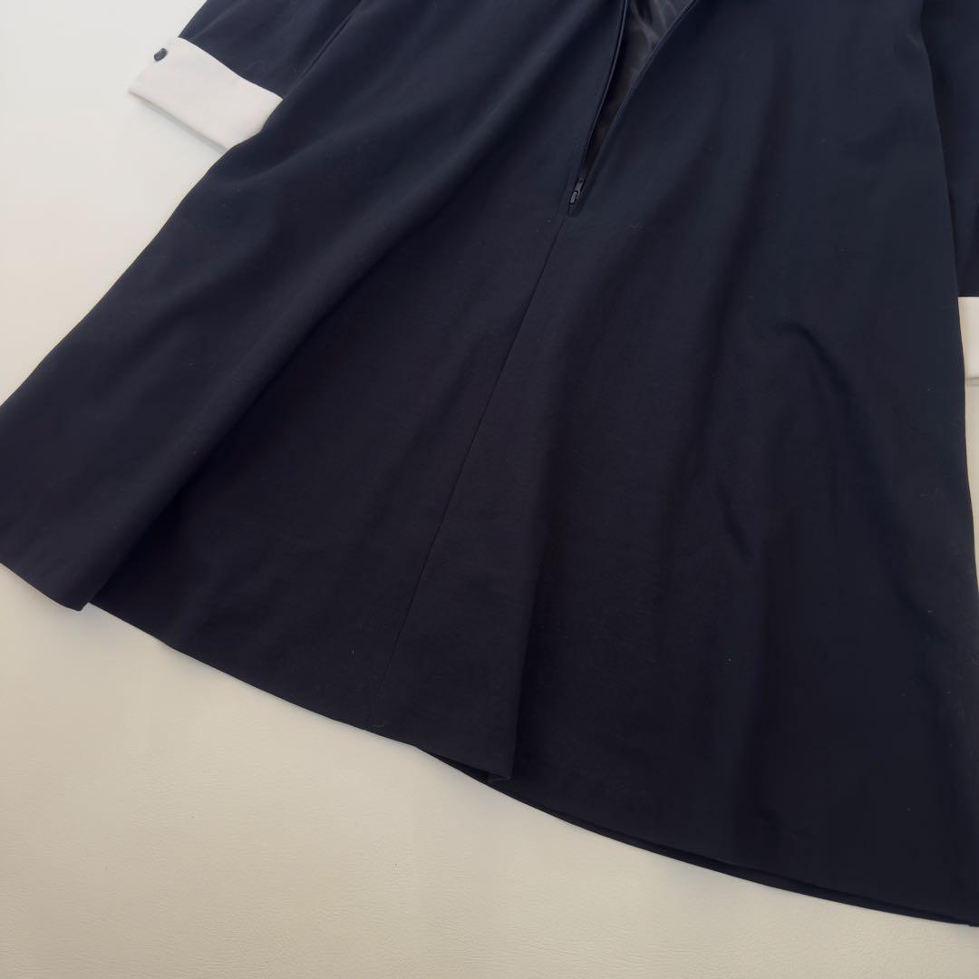 洗える　組曲 ワンピース　170 ネイビー　白襟 卒服　受験