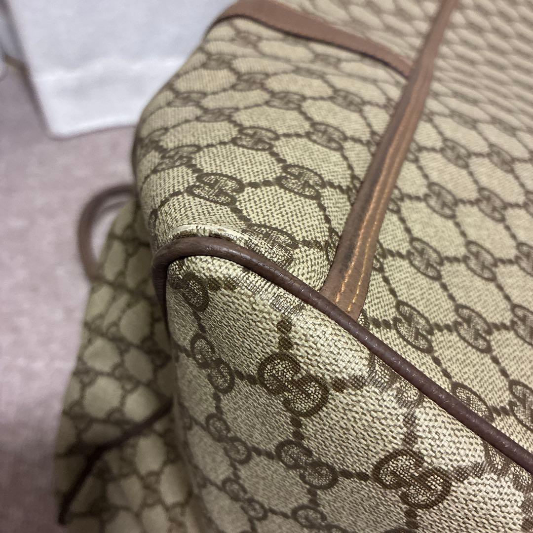 GUCCI GGキャンバス ボストンバッグ