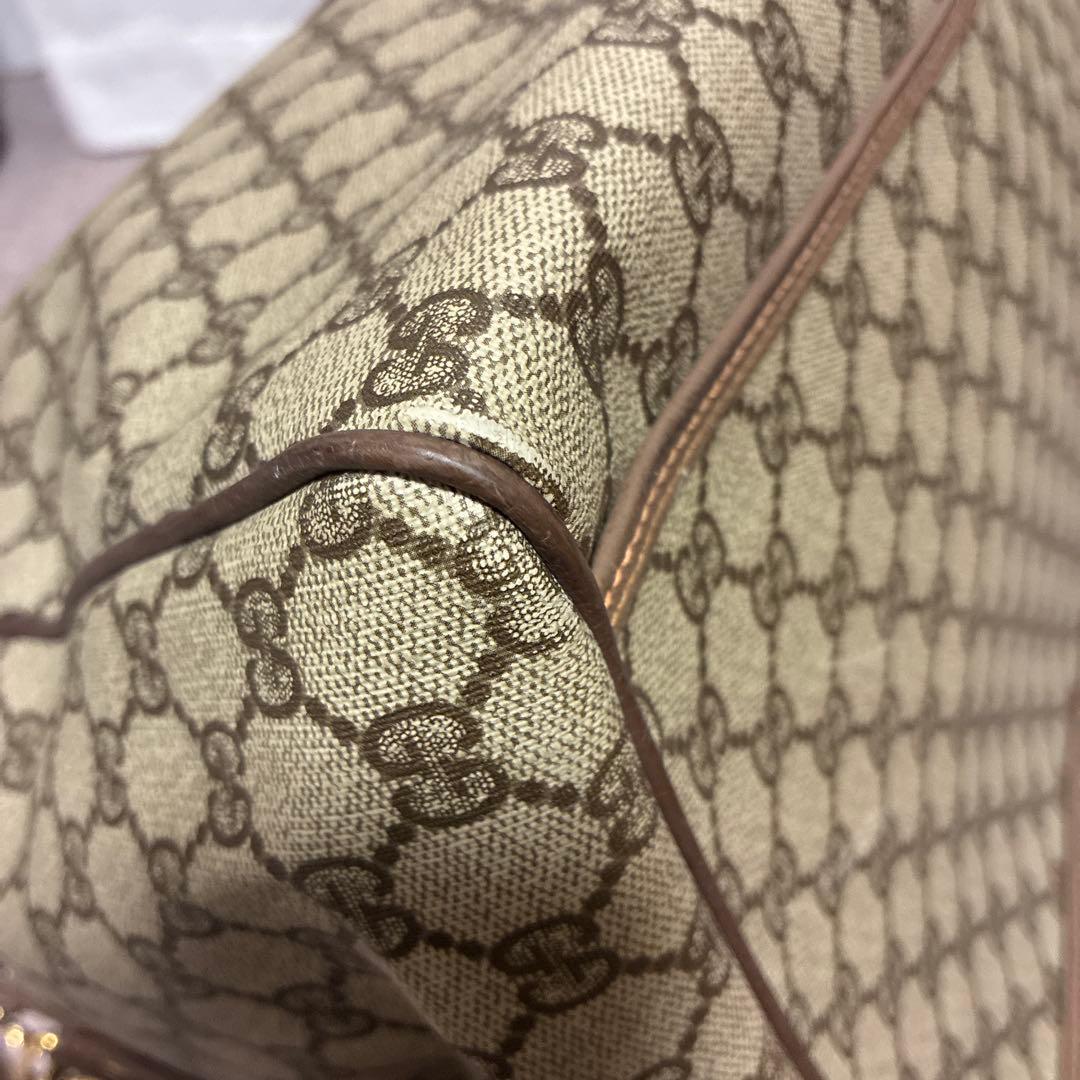 GUCCI GGキャンバス ボストンバッグ