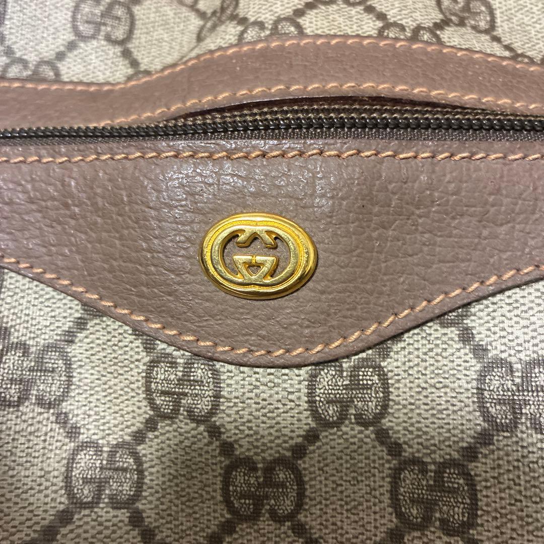 GUCCI GGキャンバス ボストンバッグ