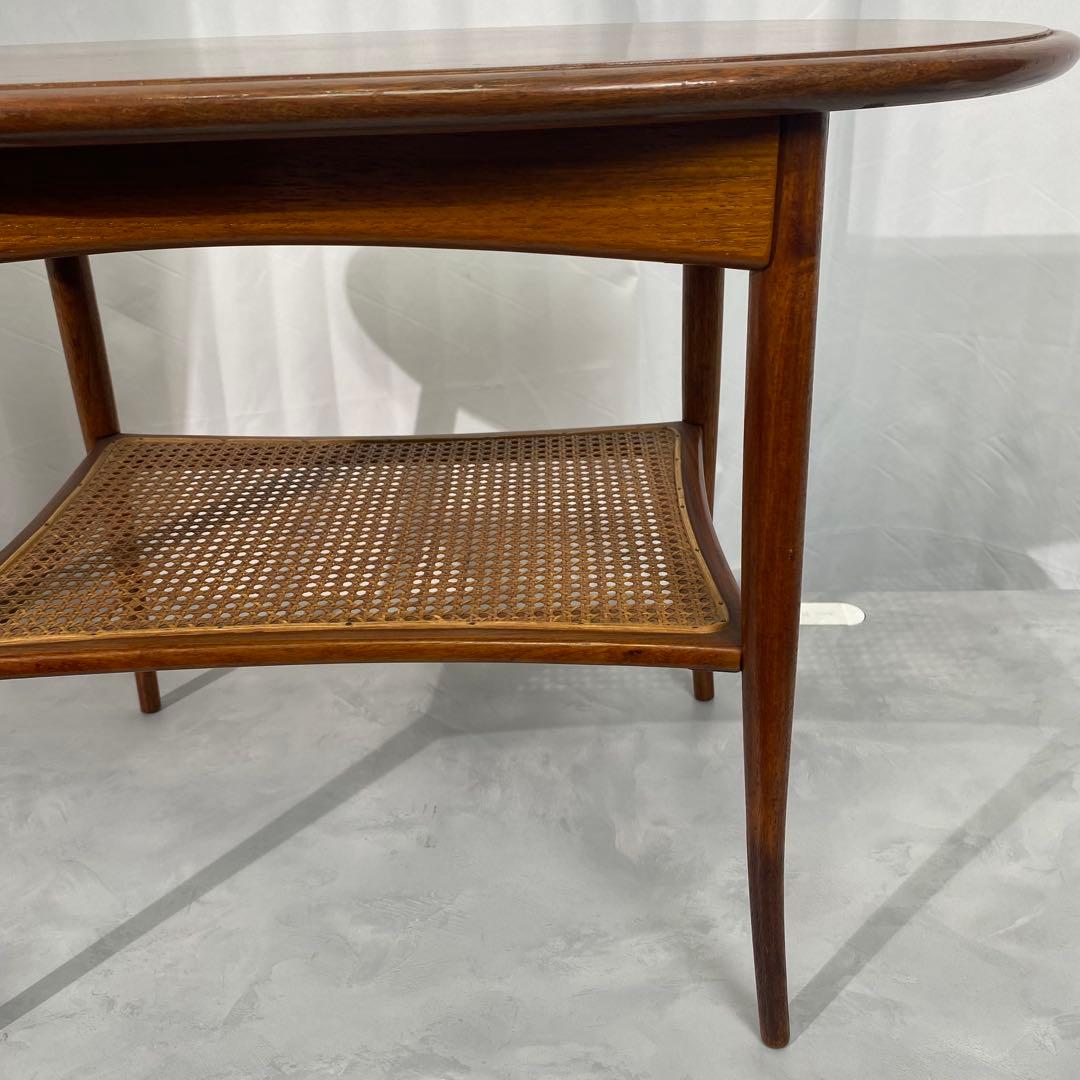 【希少】オールドマルニ センターテーブル 天板：ブビンガ材 脚：カリン材