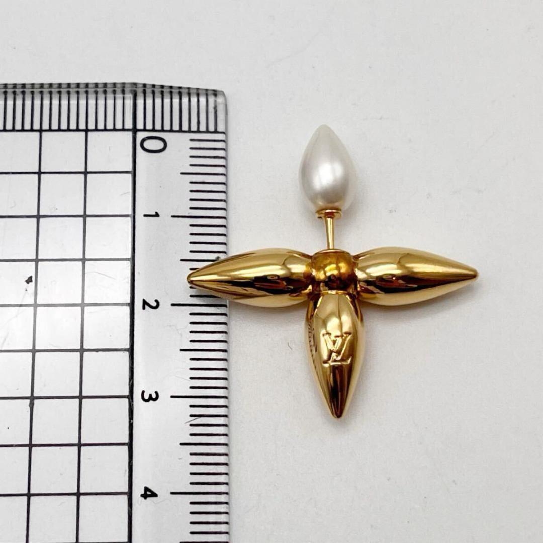 ルイヴィトン ピアス ルイゼット メタル ゴールド 片方のみ　IT刻印
