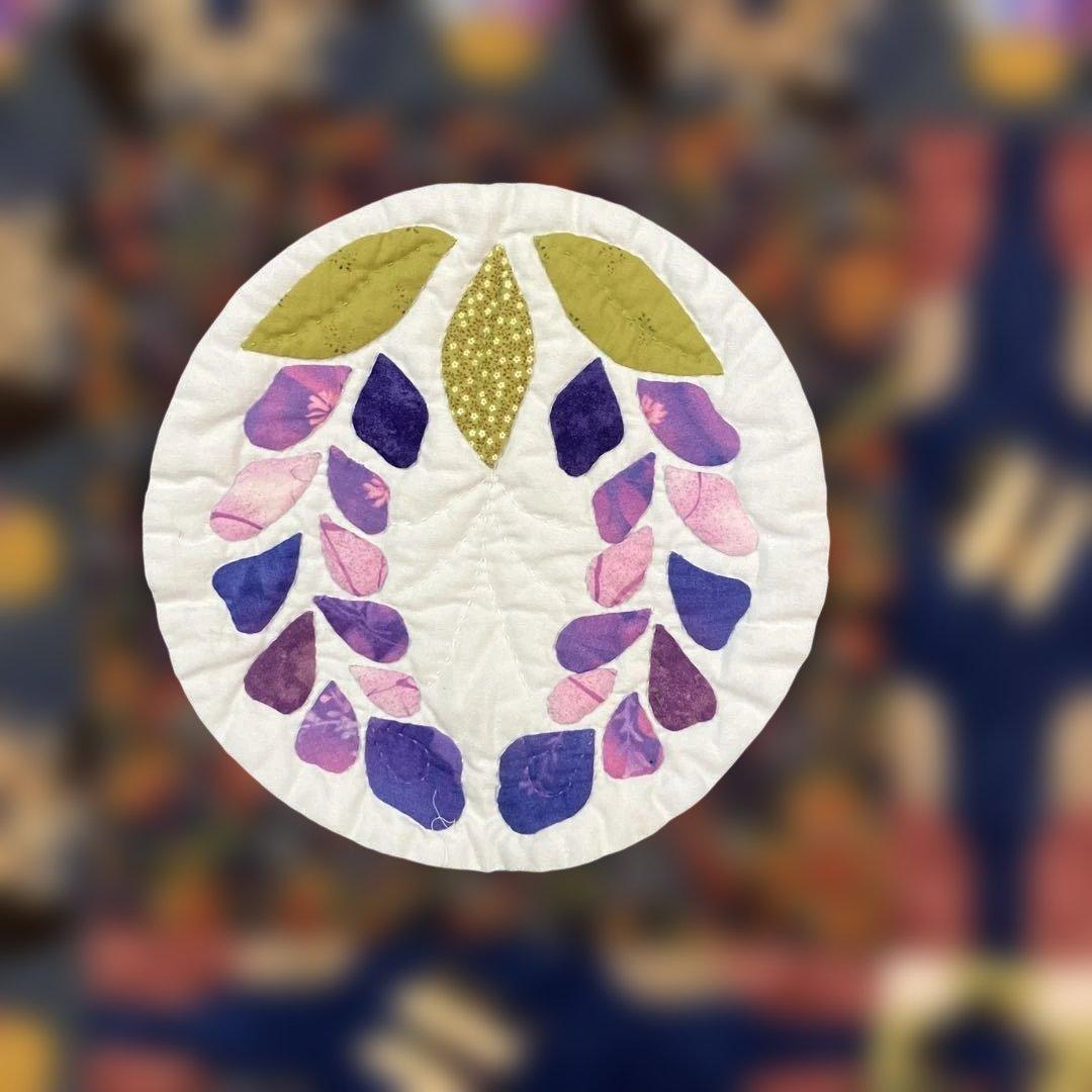 m*u様 新品　家紋のモチーフ パッチワークキルト　タペストリー他　127cmx