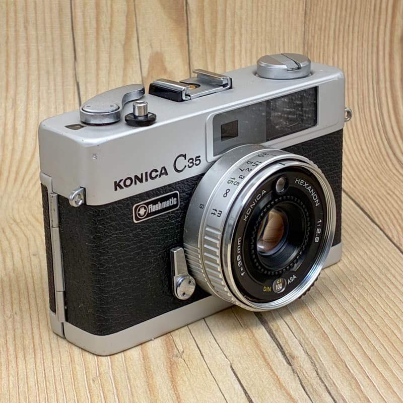 【整備品】KONICA C35 Flash matic コニカ ケース きれい