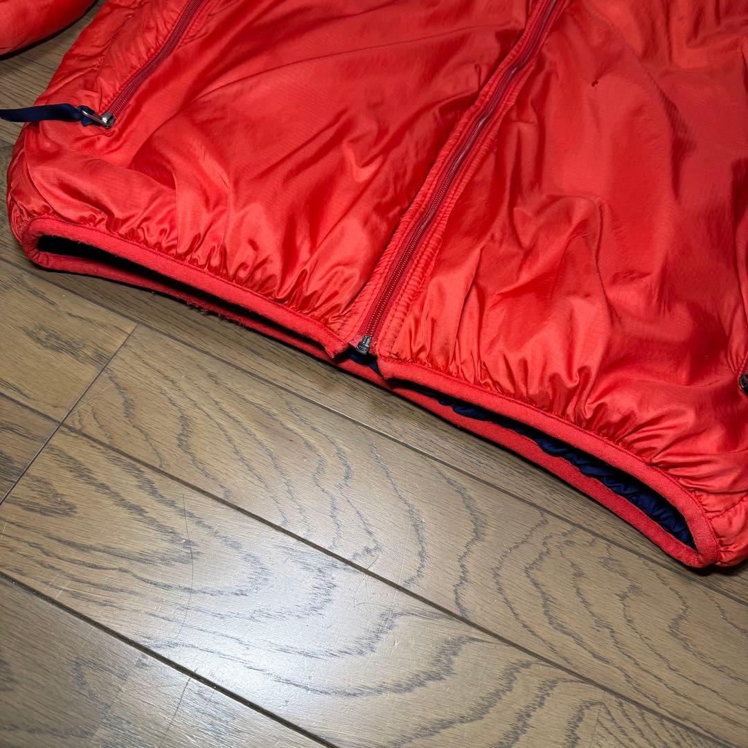 プ*す様 PATAGONIA パフボール ジャケット L レッド ネイビー 中古