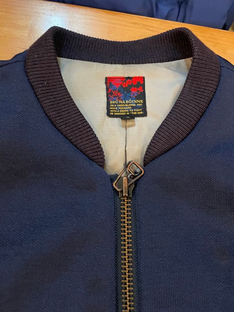 BRUNABOINE ネイビー ジャンパー サイズ2　ブルーナリボン