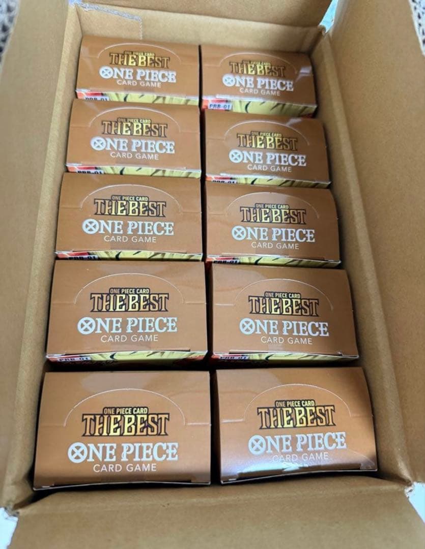 THE BEST カートン 10BOX テープ付き ワンピースカード