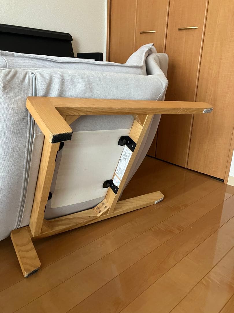 無印良品　ライトグレー モダンソファ オットマン付き