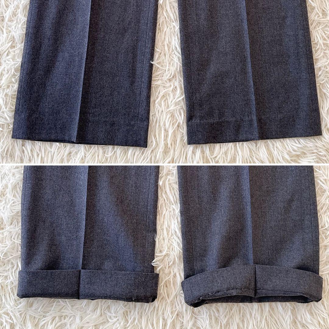 セオリーリュクス✨SAXONYノーカラージャケット パンツ セットアップ グレー