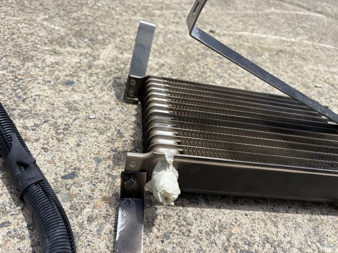 RX8前期用　RE雨宮追加オイルクーラー 使用わずか