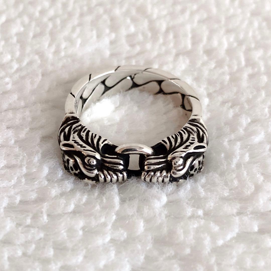 新品未使用☆GUCCI タイガーキャットヘッド シルバー925 リング15