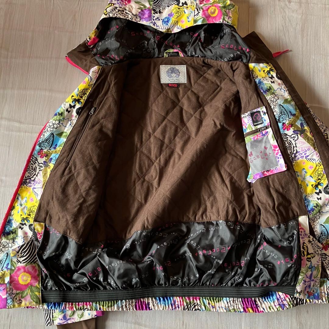 1E✨scalarスカラー✨スキーウェア 上下セット レディースM