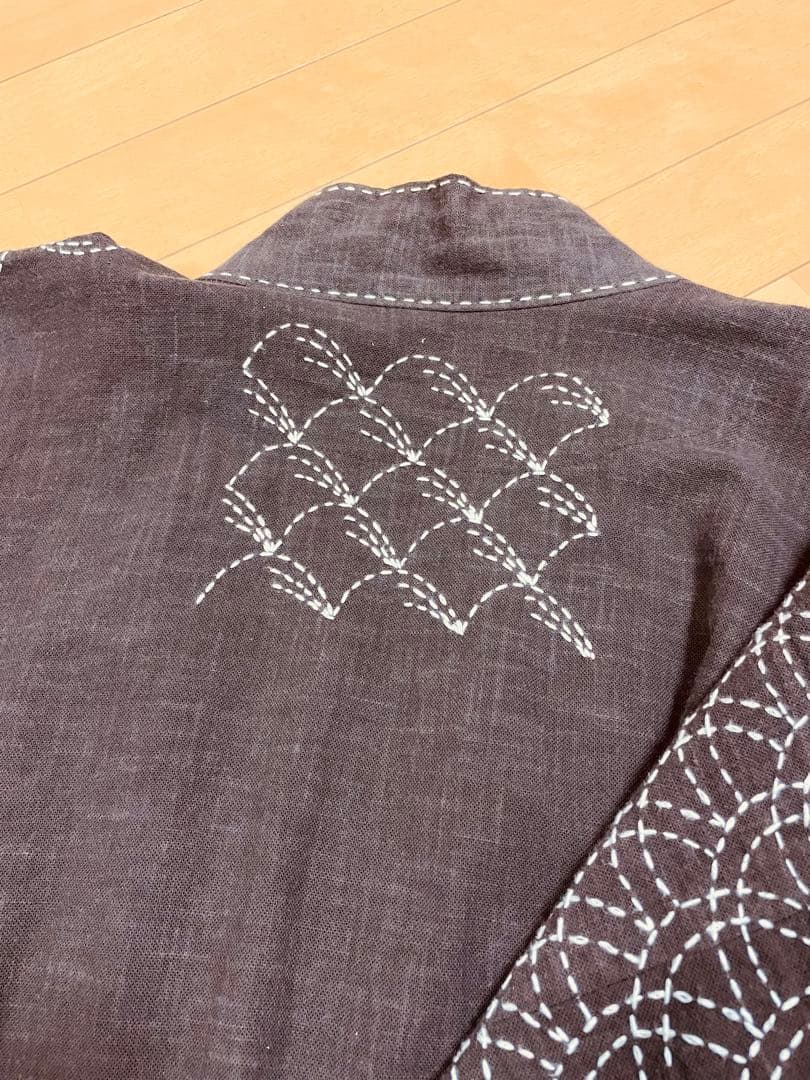 刺し子　作務衣