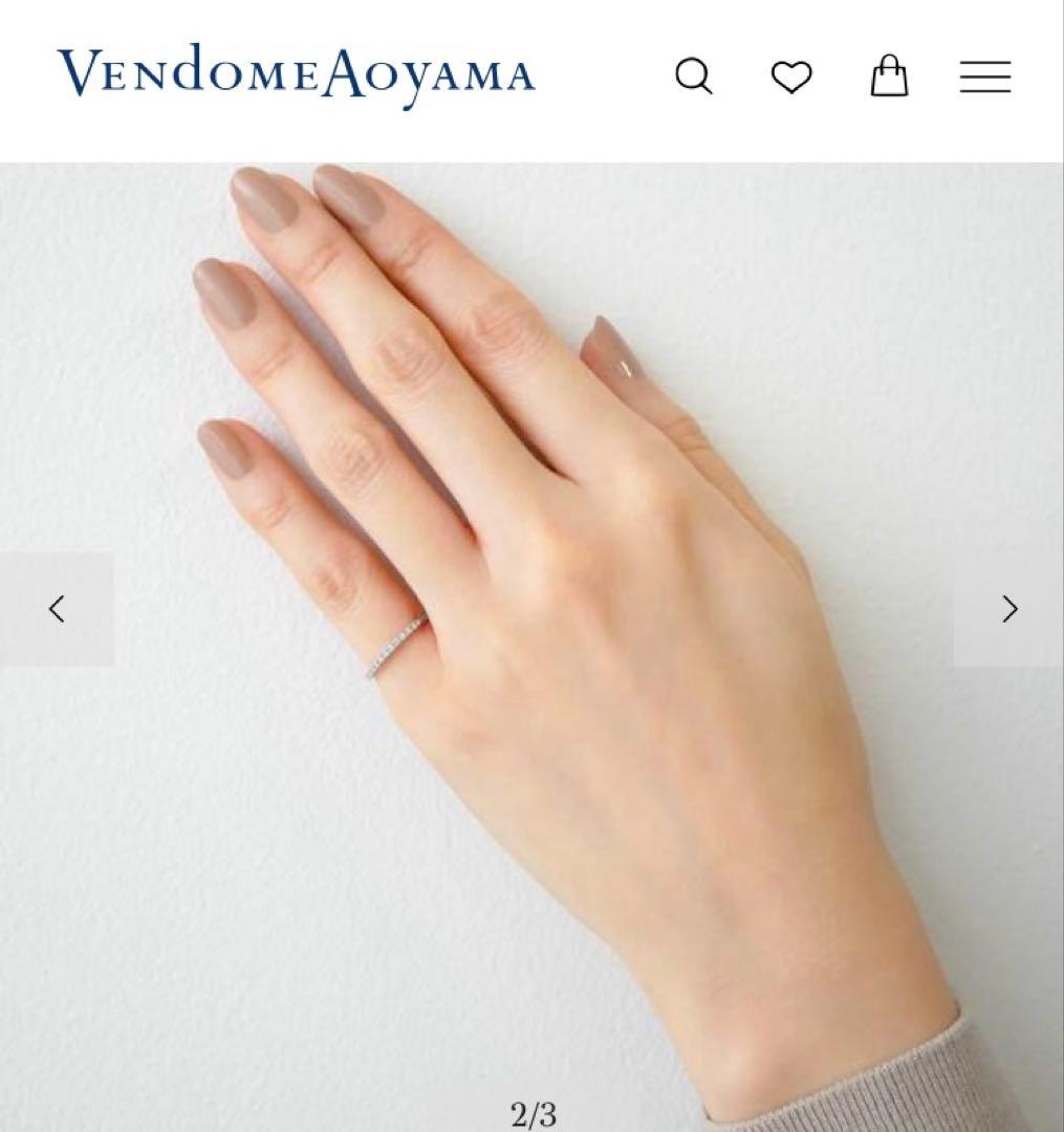 ヴァンドーム青山　ハーフエタニティ　ピンキーリング　ダイヤ