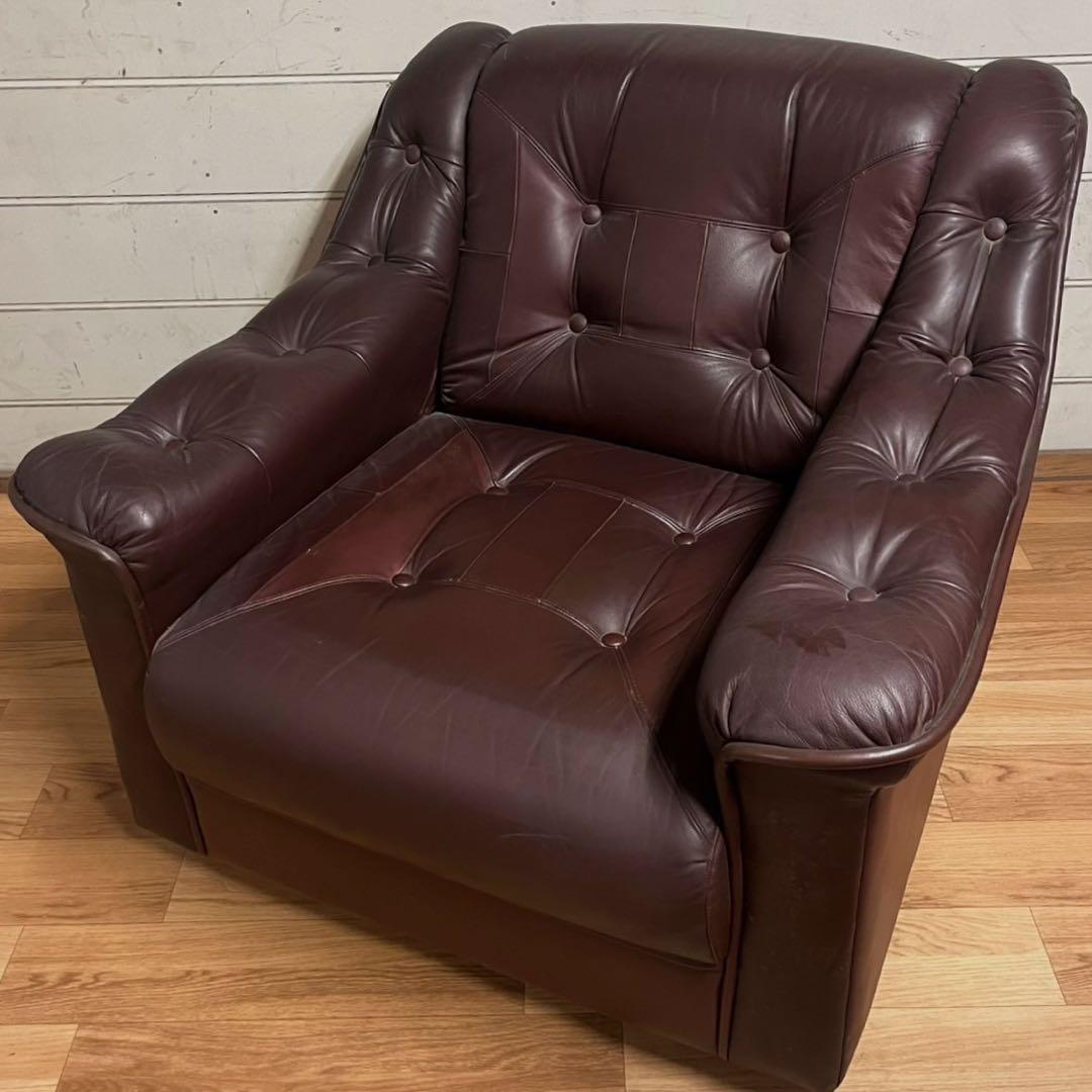 富士ファニチア　ポールスター　1人掛けソファ　個別注文品　レア商品　1/2