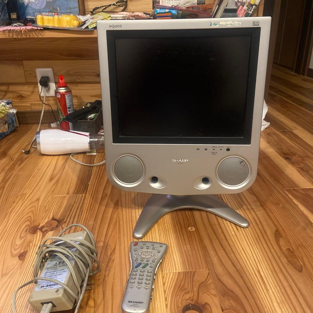 SHARP AQUOS LCD TV 本体 + リモコン + ACアダプター