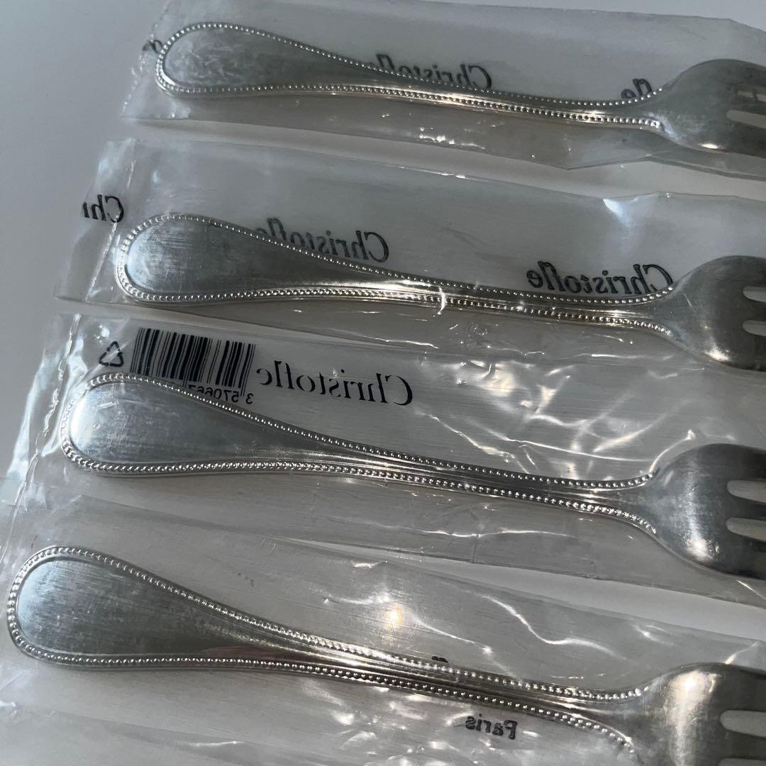 新品 Christofle クリストフルフォーク 6本セット バールシリーズ