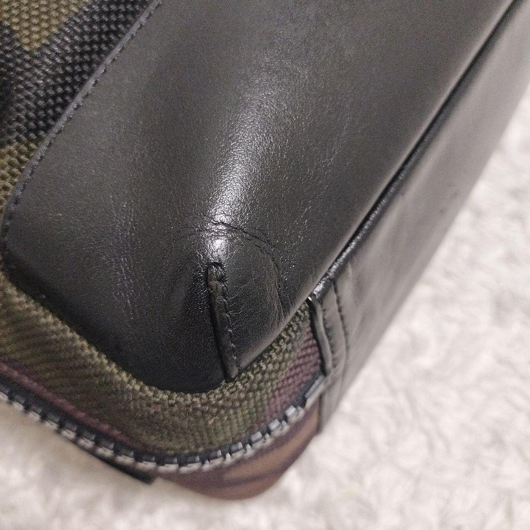 COACH ビジネスバッグ 3way 迷彩 キャンバス レザー 美品