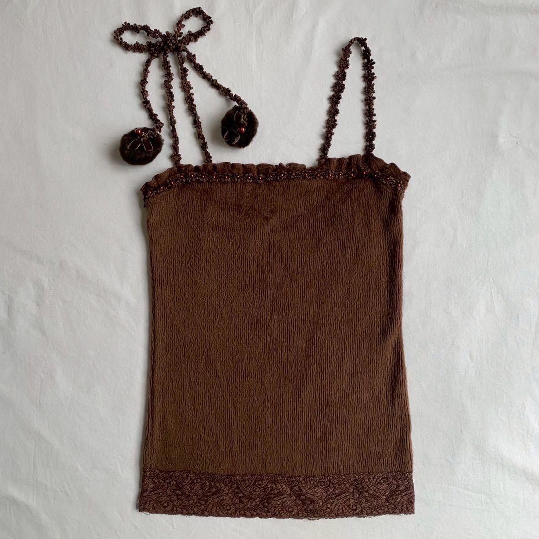 LIZ LISA design camisole ポンポン付き