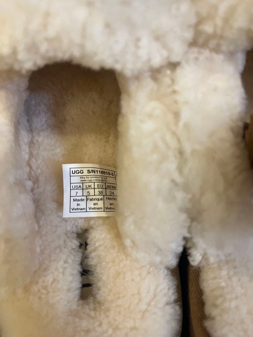 UGG アグ ブラウン 厚底サボサンダル ブーツ24CM