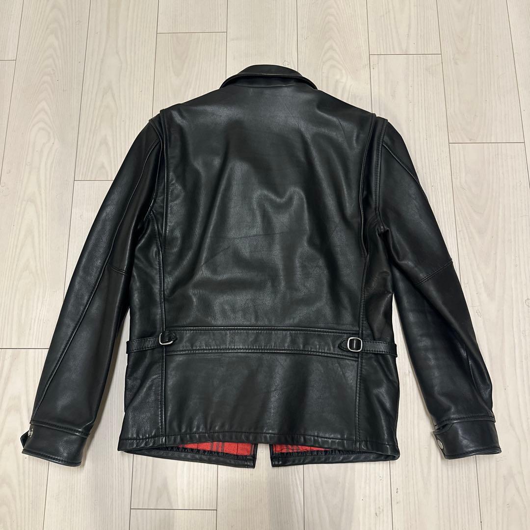 schott 牛革　襟付き　革ジャン