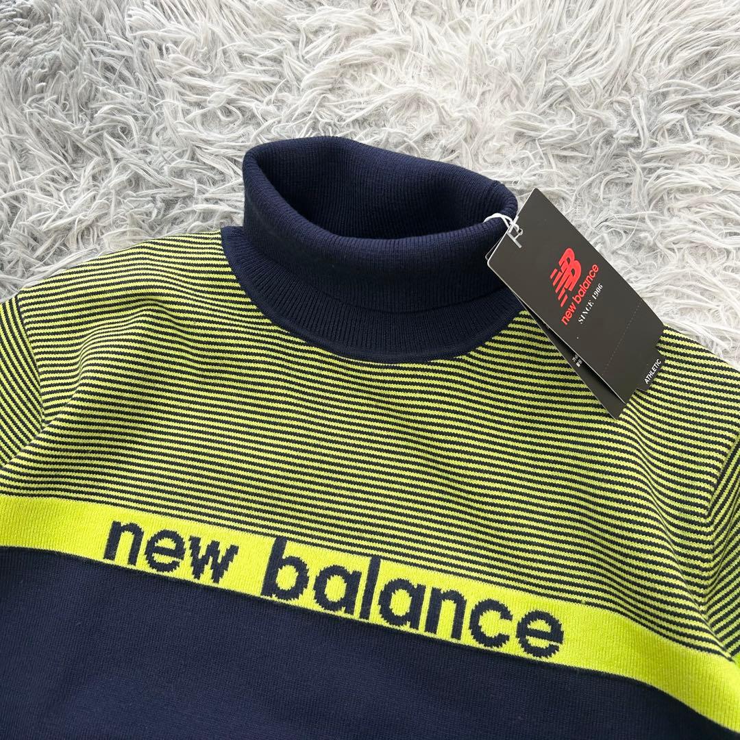 新品　ニューバランスゴルフ　ニット　セーター　タートルネック　ネイビー　サイズ5