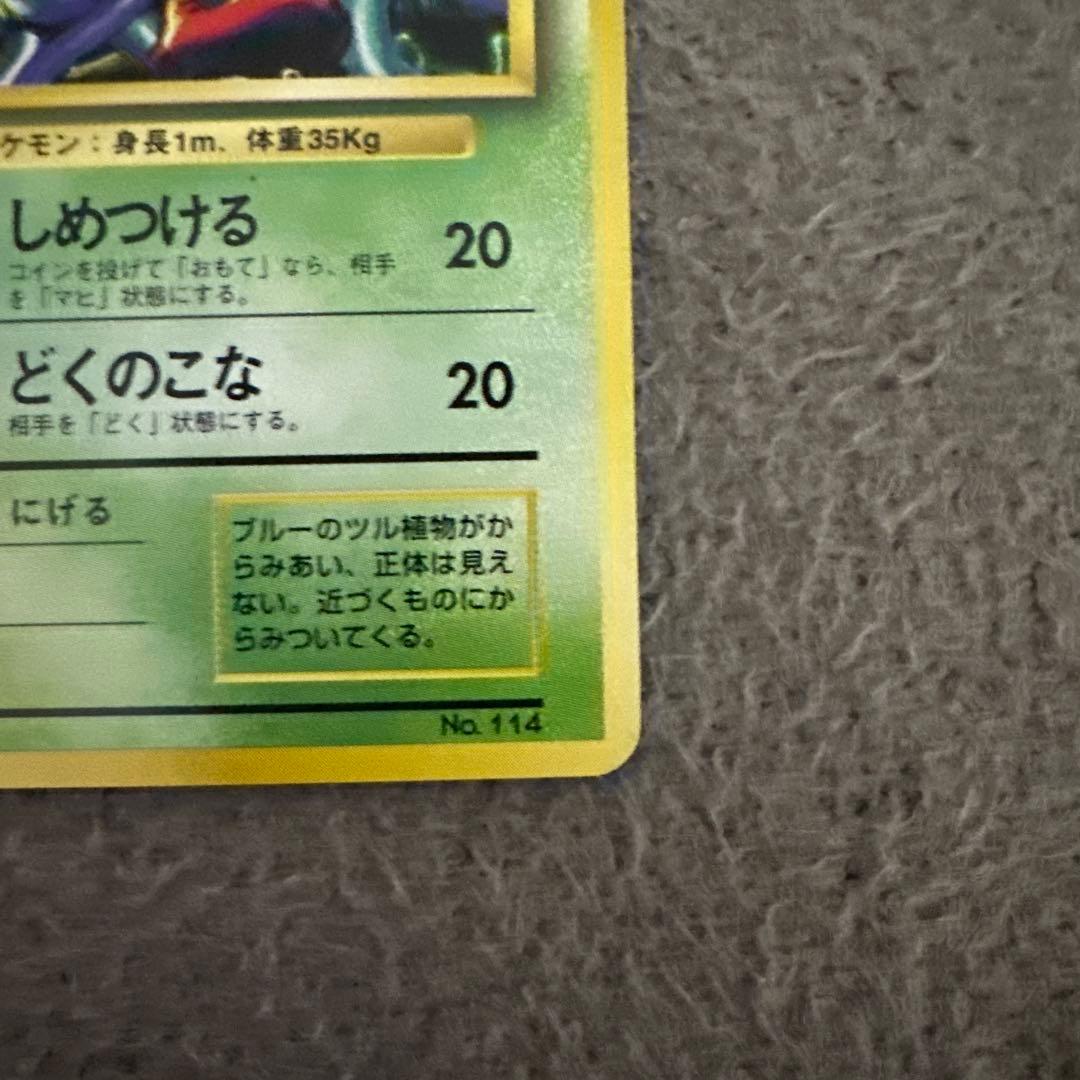 ポケモンカード 旧裏 初版 モンジャラ LV.8 HP50 草タイプ