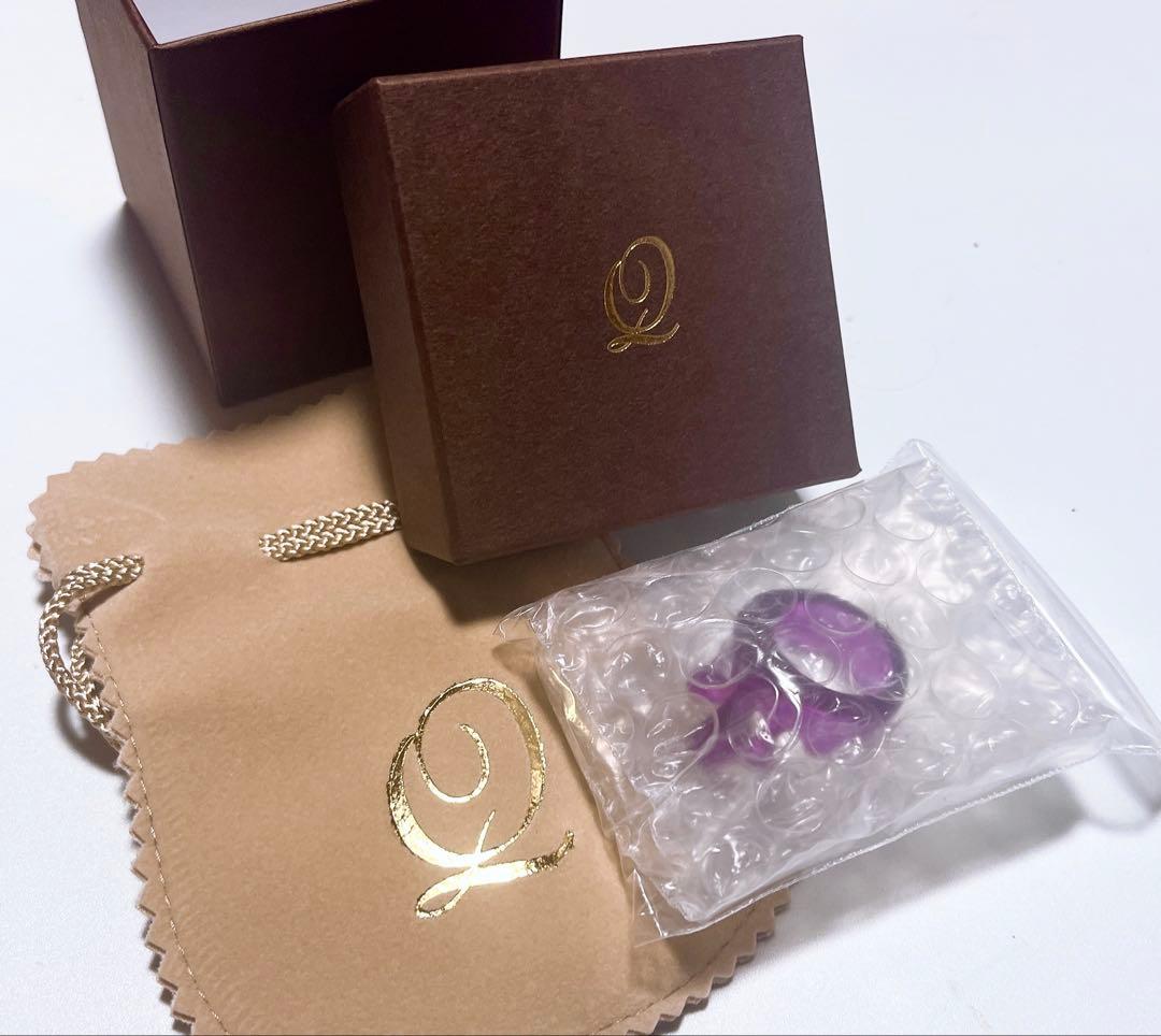 Q-pot. メルトリング クリアパープル (Mサイズ)