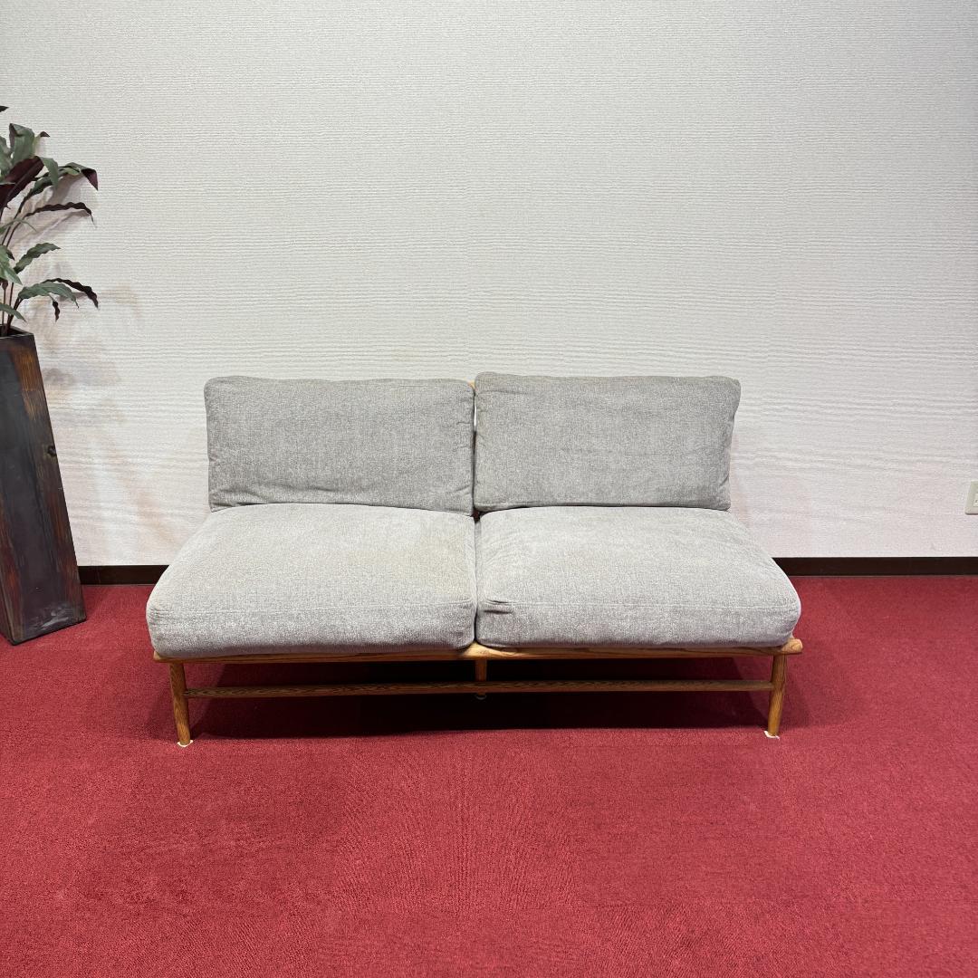 東京23区送料無料　極美品モモナチュラル２Pソファー　2024年12月購入