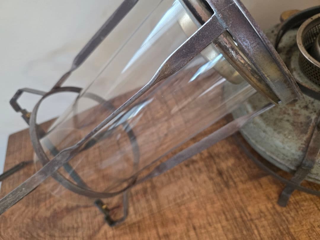 n*u様 激レア ８型　アラジンストーブ　 ビンテージストーブ　捻りフレームガラ