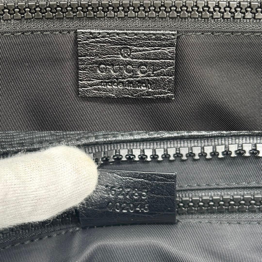 【極美品】グッチ 2way トートバッグ GGスプリーム 黒 大容量 斜め掛け