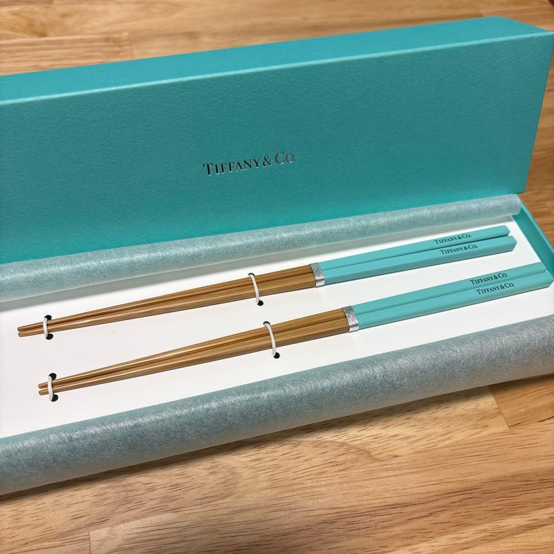 【匿名配送】Tiffany & Co. ティファニー 夫婦箸セット(非売品)