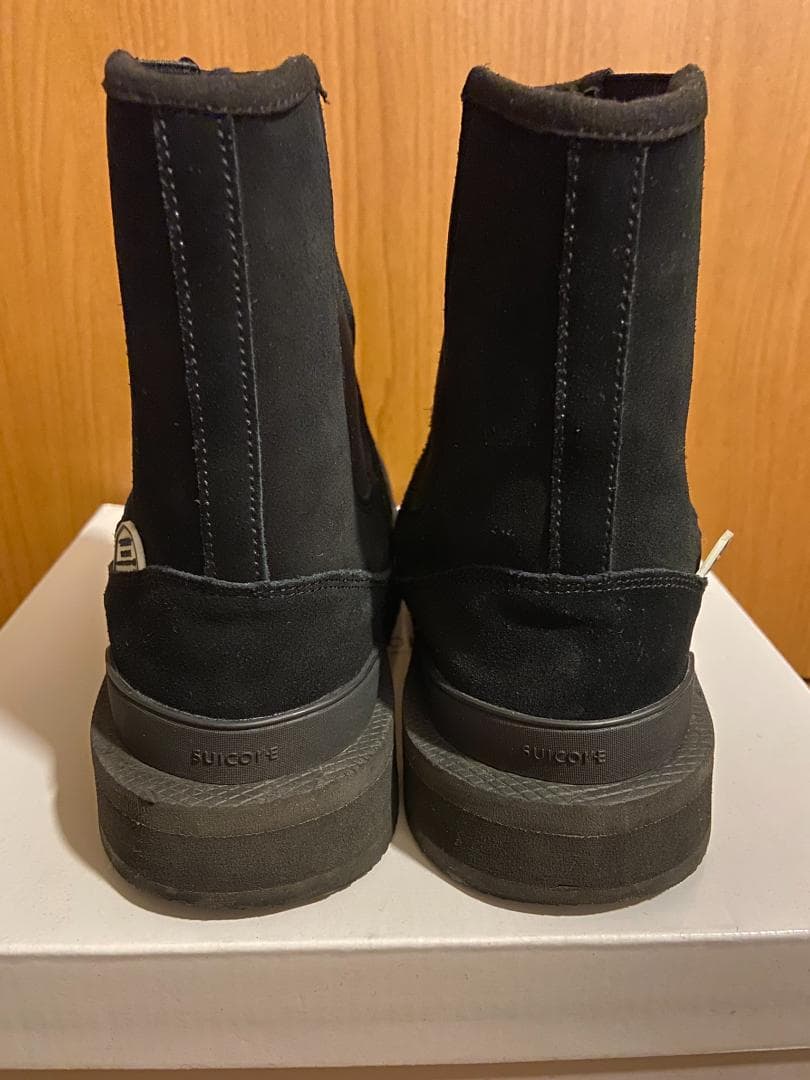 L'Appartement別注　SUICOKEムートンサイドゴアブーツ黒25cm