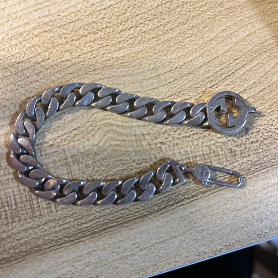 シルバー チェーンブレスレット 調整可能