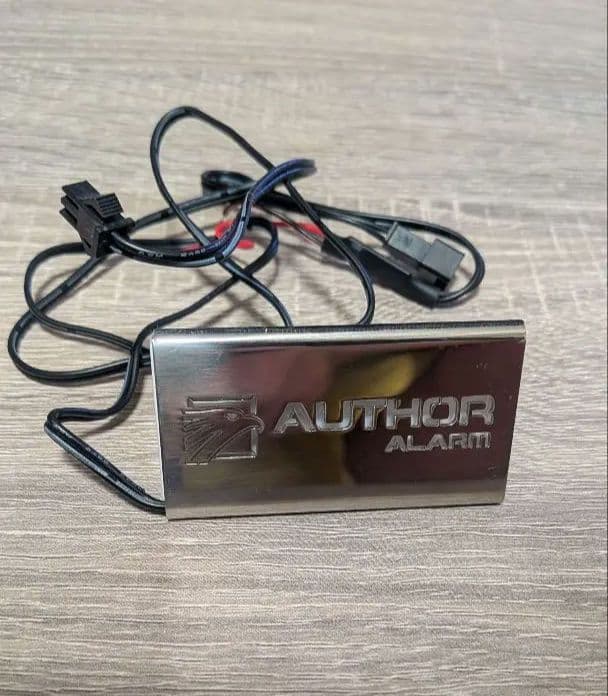 AUTHOR ALARM ステンレスLEDプレート