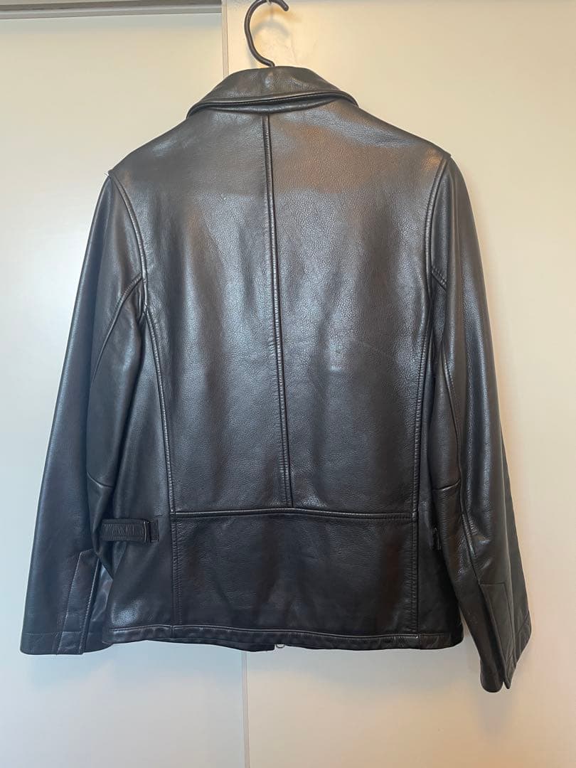 90s BANANA REPUBLIC 襟付きオールドスタイル レザージャケット